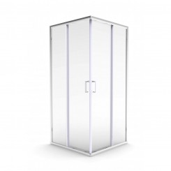 Dušas kabīne RUB-106 90x90x190 taisnstūra stikls 6mm, easy clean, hrom profils