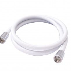 Dušas pievads 150 cm Con/CON PVC tumša sudraba krāsā. ar Anti-Twist funkciju 60068B